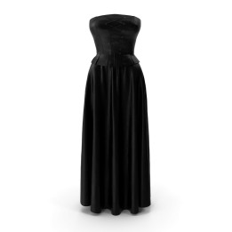 Corset with black skirt