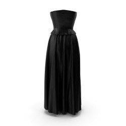 Conjunto corsé y falda negra