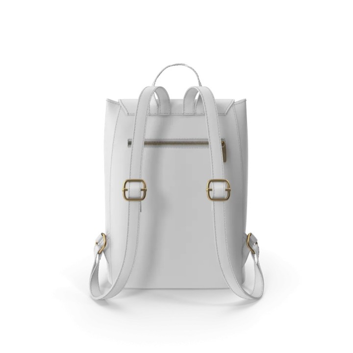 Mochila urbana blanca