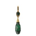Green crystal earrings