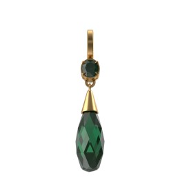 Pendientes cristal verde