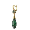 Pendientes cristal verde