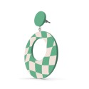 Pendientes óvalo esmeralda