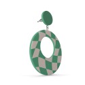 Pendientes óvalo esmeralda