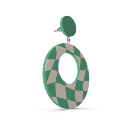 Pendientes óvalo esmeralda