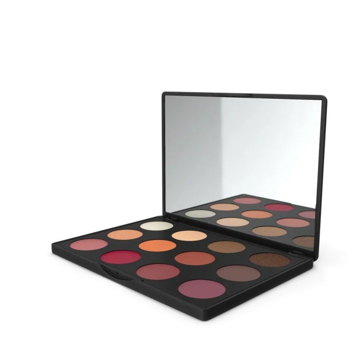 Paleta de sombras con espejo