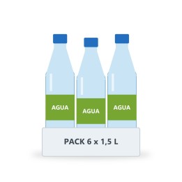 Natural mineral water 1.5 L (6-pack)