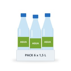 Agua mineral natural 1,5 L (pack de 6)