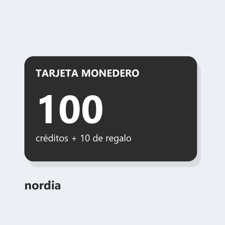 100-credit wallet card
