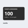 Cartão porta-moedas de 100 créditos