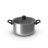 Pot with glass lid
