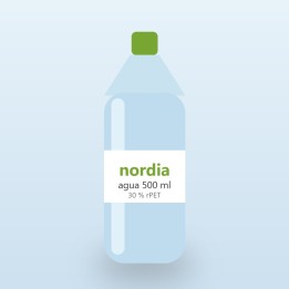 Agua nordia 500 ml (botella 30 % rPET)