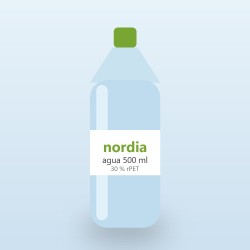 Agua nordia 500 ml (botella 30 % rPET)