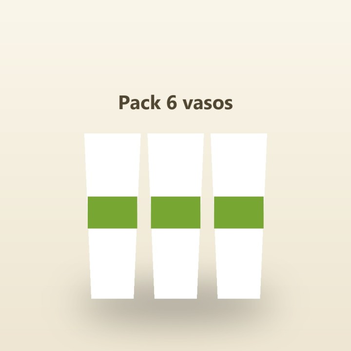 Pack de 6 vasos reutilizables de fiesta