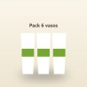 Pack de 6 vasos reutilizables de fiesta