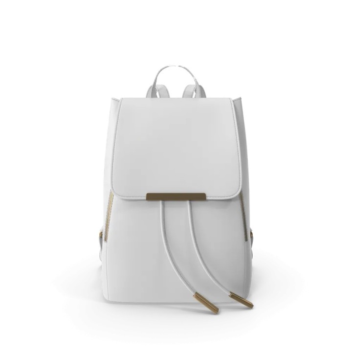 White urban backpack